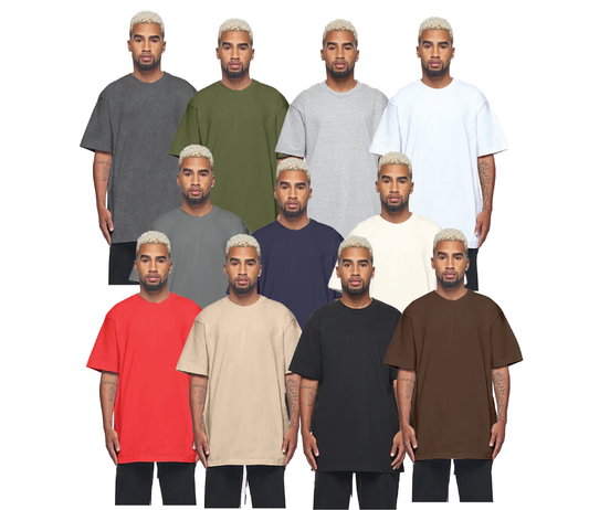 Enzyme Wash Short Sleeve Tee 9 oz. Oversized Fit