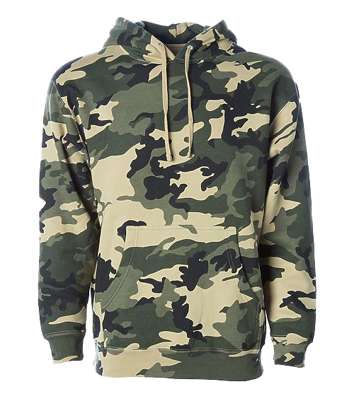 CAMO HEAVYWEIGHT PULLOVER HOODIES