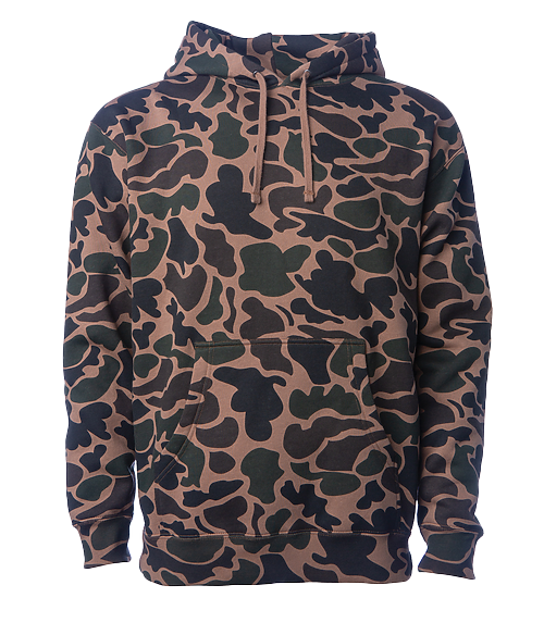 CAMO HEAVYWEIGHT PULLOVER HOODIES
