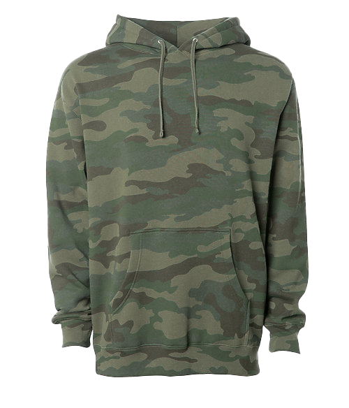 CAMO HEAVYWEIGHT PULLOVER HOODIES
