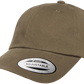 YP Classics® 6245 Peached Cotton Twill Dad Cap with Standard Embroidery