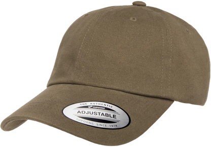 YP Classics® 6245 Peached Cotton Twill Dad Cap with Standard Embroidery