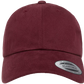 YP Classics® 6245 Peached Cotton Twill Dad Cap with Standard Embroidery
