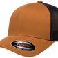 Flexfit® Fitted 6511T 2-Tone Trucker Mesh Cap with Embroidered Patch