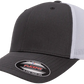 Flexfit® Fitted 6511T 2-Tone Trucker Mesh Cap with Embroidered Patch