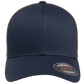 Flexfit® Fitted 6511T 2-Tone Trucker Mesh Cap with Embroidered Patch
