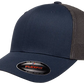 Flexfit® Fitted 6511T 2-Tone Trucker Mesh Cap with Embroidered Patch