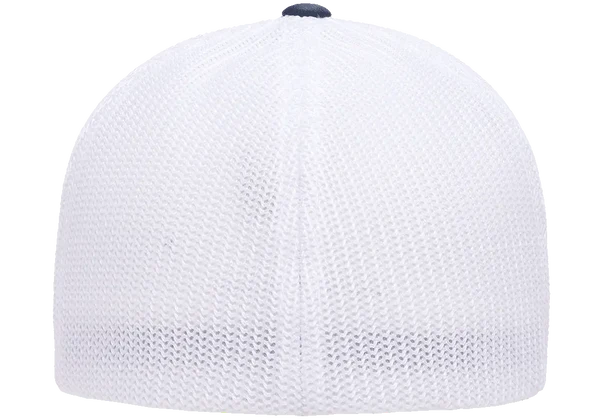 Flexfit® Fitted 6511T 2-Tone Trucker Mesh Cap with Embroidered Patch