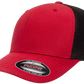 Flexfit® Fitted 6511T 2-Tone Trucker Mesh Cap with Embroidered Patch
