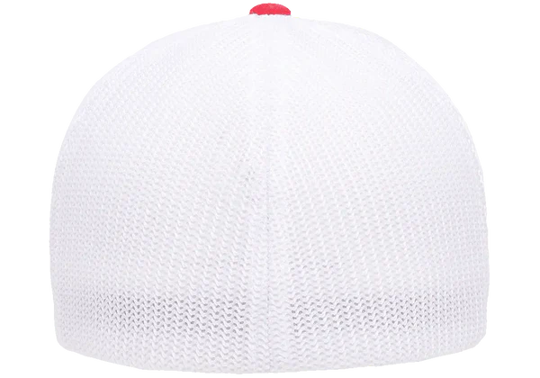 Flexfit® Fitted 6511T 2-Tone Trucker Mesh Cap with Embroidered Patch