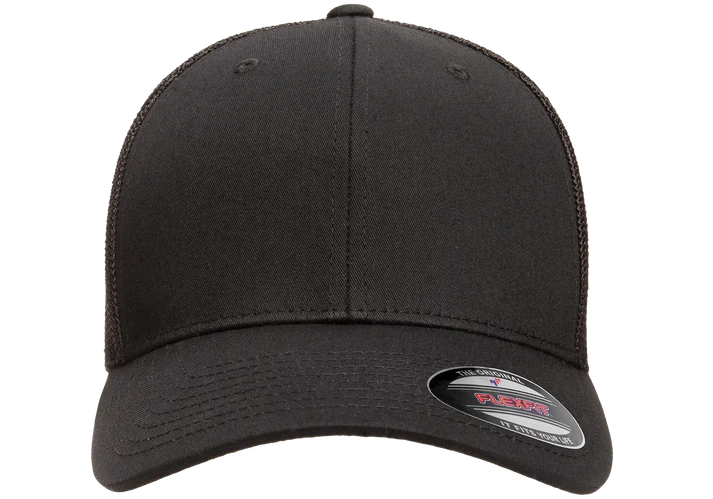Flexfit® Fitted 6511 Trucker Mesh Cap with Embroidered Patch