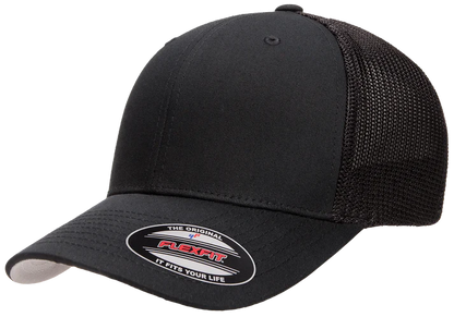 Flexfit® Fitted 6511 Trucker Mesh Cap with Embroidered Patch