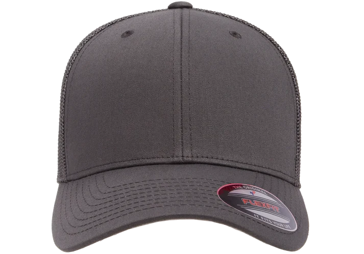 Flexfit® Fitted 6511 Trucker Mesh Cap with Embroidered Patch
