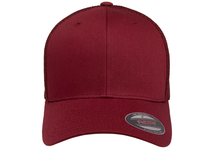 Flexfit® Fitted 6511 Trucker Mesh Cap with Embroidered Patch