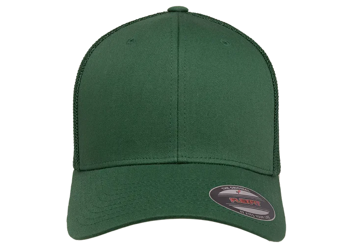 Flexfit® Fitted 6511 Trucker Mesh Cap with Embroidered Patch