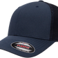 Flexfit® Fitted 6511 Trucker Mesh Cap with Embroidered Patch