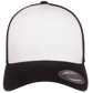 Flexfit® Fitted 6511W White Front Trucker Mesh Cap with Embroidered Patch