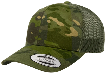 YP CAMO Classics® 6606MC Multicam® Trucker Mesh Cap with Standard Embroidery
