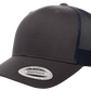 YP Classics® 6606T Retro Trucker Cap - 2-Tone with PUFF 3D Embroidery