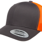 YP Classics® 6606T Retro Trucker Cap - 2-Tone with PUFF 3D Embroidery