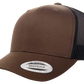 YP Classics® 6606T Retro Trucker Cap - 2-Tone with PUFF 3D Embroidery