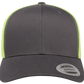 YP Classics® 6606T Retro Trucker Cap - 2-Tone with PUFF 3D Embroidery