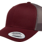 YP Classics® 6606T Retro Trucker Cap - 2-Tone with PUFF 3D Embroidery