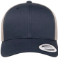 YP Classics® 6606T Retro Trucker Cap - 2-Tone with PUFF 3D Embroidery