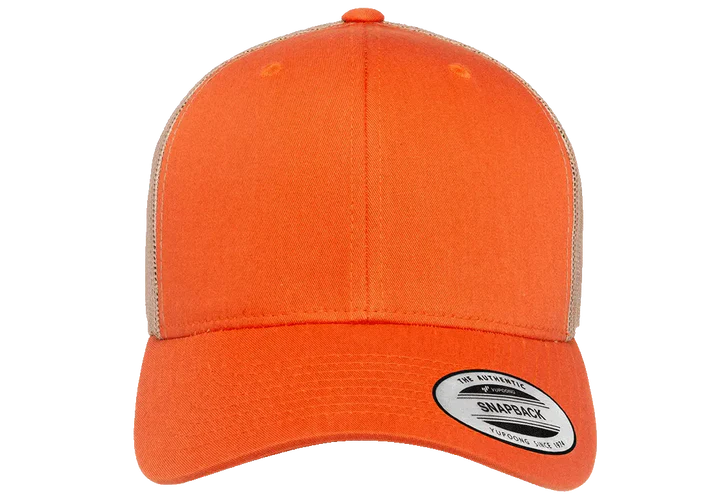YP Classics® 6606T Retro Trucker Cap - 2-Tone with PUFF 3D Embroidery