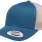 YP Classics® 6606T Retro Trucker Cap - 2-Tone with PUFF 3D Embroidery