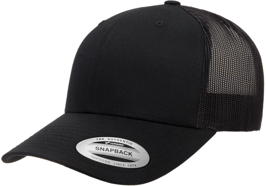 YP Classics® 6606 Retro Trucker Cap with Embroidered Patch