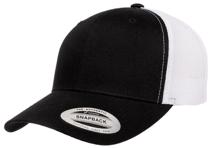 YP Classics® 6606T Retro Trucker Cap - 2-Tone with PUFF 3D Embroidery