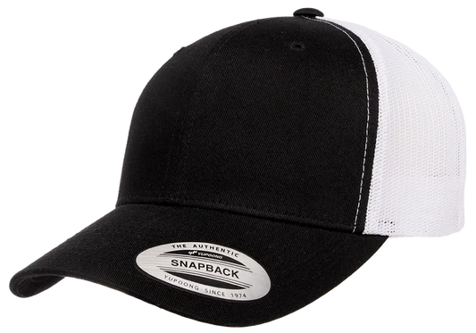 YP Classics® 6606T Retro Trucker Cap - 2-Tone with Embroidered Patch