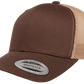 YP Classics® 6606T Retro Trucker Cap - 2-Tone with PUFF 3D Embroidery