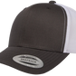 YP Classics® 6606T Retro Trucker Cap - 2-Tone with PUFF 3D Embroidery