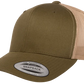 YP Classics® 6606T Retro Trucker Cap - 2-Tone with PUFF 3D Embroidery