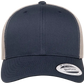 YP Classics® 6606T Retro Trucker Cap - 2-Tone with PUFF 3D Embroidery