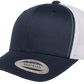 YP Classics® 6606T Retro Trucker Cap - 2-Tone with PUFF 3D Embroidery