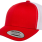 YP Classics® 6606T Retro Trucker Cap - 2-Tone with PUFF 3D Embroidery