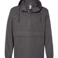 Water Resistant 1/2 Length Zip Windbreaker Anorak Hooded Jacket