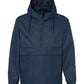 Water Resistant 1/2 Length Zip Windbreaker Anorak Hooded Jacket