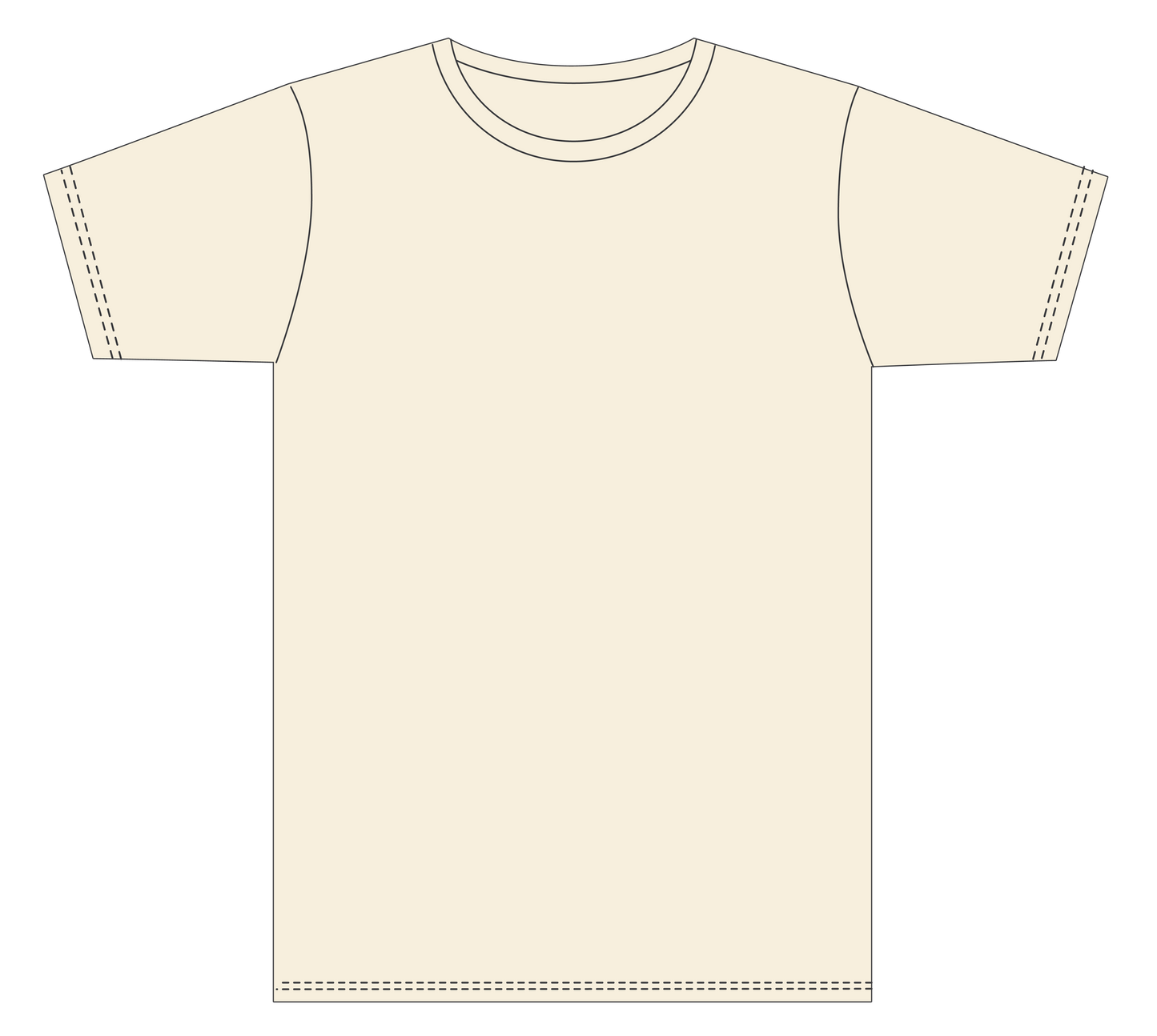 DEADEND VALENCIA on Cream Short Sleeve