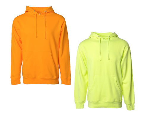 HIGH VISIBILITY MIDWEIGHT PULLOVER HOODIES Standard Fit