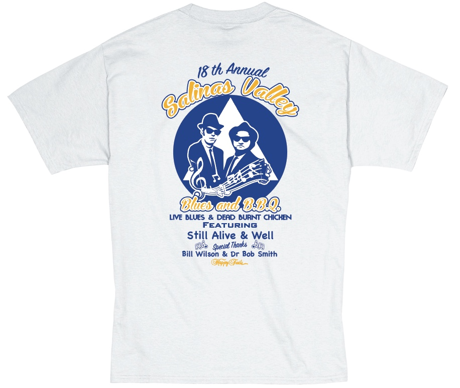 2025 18th Annual Salinas Valley Blues & BBQ Short Sleeve Graphic Tees